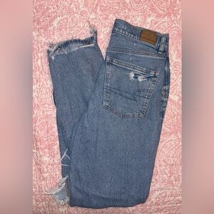 American Eagle High Rise Baggy Straight Size 6